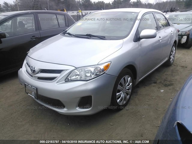 2T1BU4EE6CC897229 - 2012 TOYOTA COROLLA S/LE SILVER photo 2