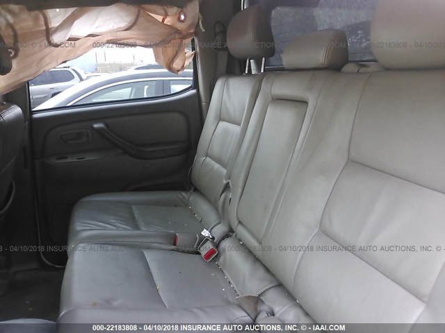 5TBDT44186S530542 - 2006 TOYOTA TUNDRA DOUBLE CAB SR5 WHITE photo 8