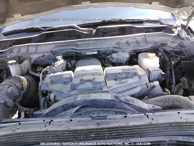 3C6UR5HL7GG186488 - 2016 RAM 2500 ST SILVER photo 10