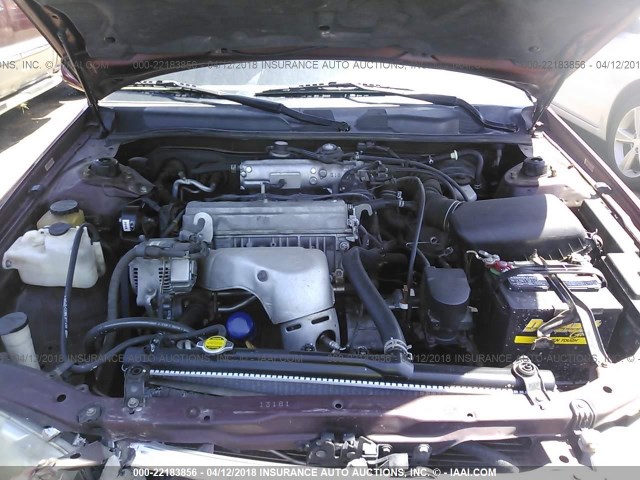 4T1BG22K61U045125 - 2001 TOYOTA CAMRY CE/LE/XLE ბურგუნდია ფოტო 10