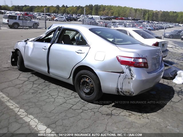 4T1BE46K18U246551 - 2008 TOYOTA CAMRY CE/LE/XLE/SE SILVER photo 3