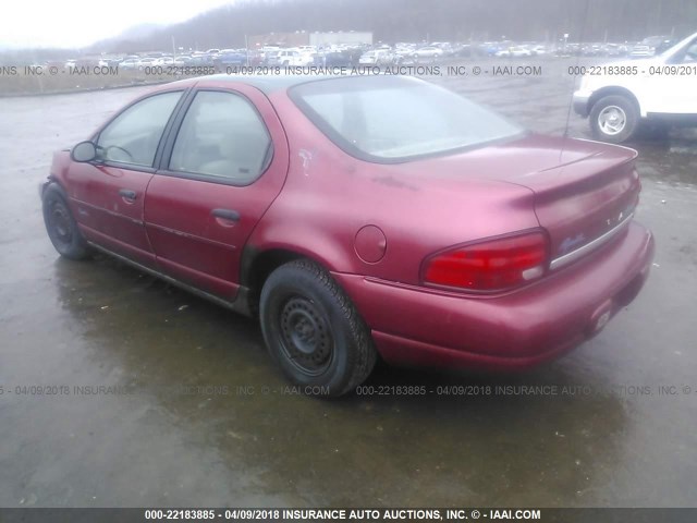 1P3EJ46C9TN286952 - 1996 PLYMOUTH BREEZE RED photo 3