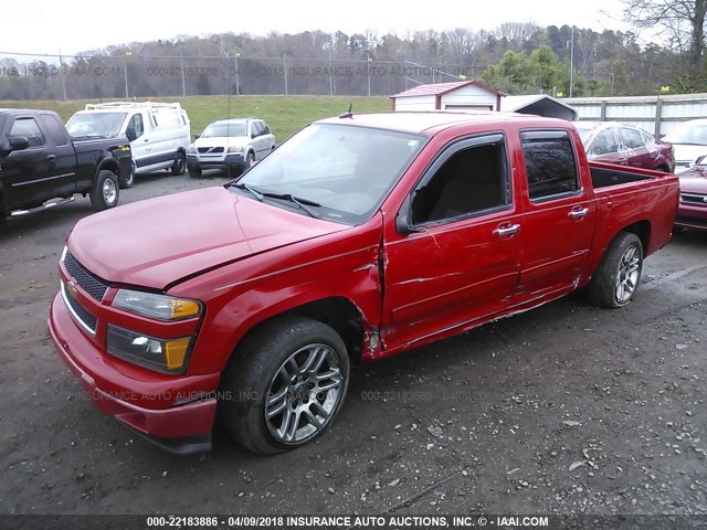 1GCDSCF99C8137818 - 2012 CHEVROLET COLORADO LT RED photo 2