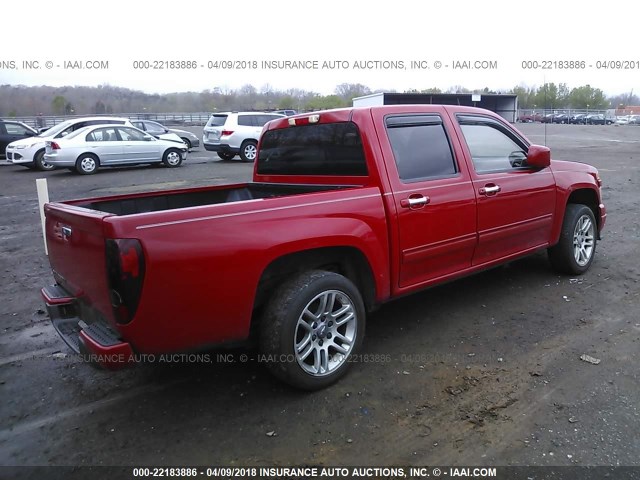 1GCDSCF99C8137818 - 2012 CHEVROLET COLORADO LT RED photo 4