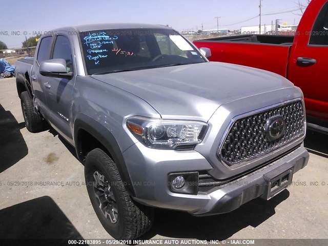 5TFDZ5BN0JX030993 - 2018 TOYOTA TACOMA DBL CAB/SR5/TRD SPORT/OR SILVER photo 1