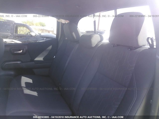 5TFDZ5BN0JX030993 - 2018 TOYOTA TACOMA DBL CAB/SR5/TRD SPORT/OR SILVER photo 8