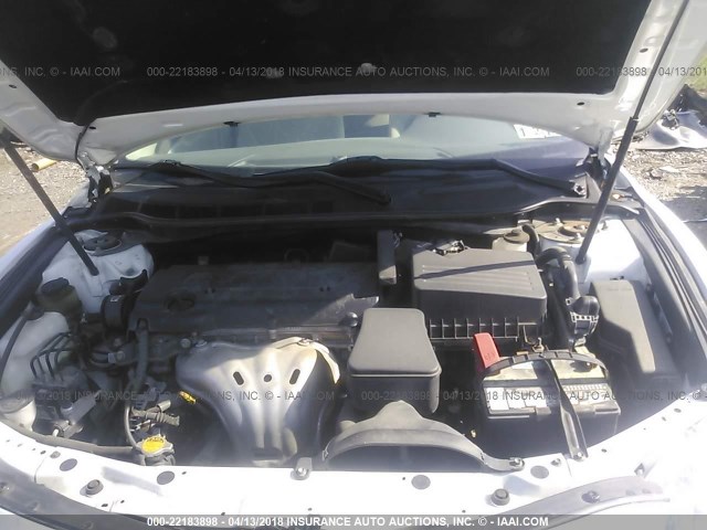 4T1BE46K39U919566 - 2009 TOYOTA CAMRY SE/LE/XLE WHITE photo 10