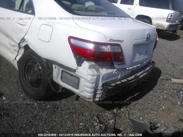 4T1BE46K39U919566 - 2009 TOYOTA CAMRY SE/LE/XLE WHITE photo 6