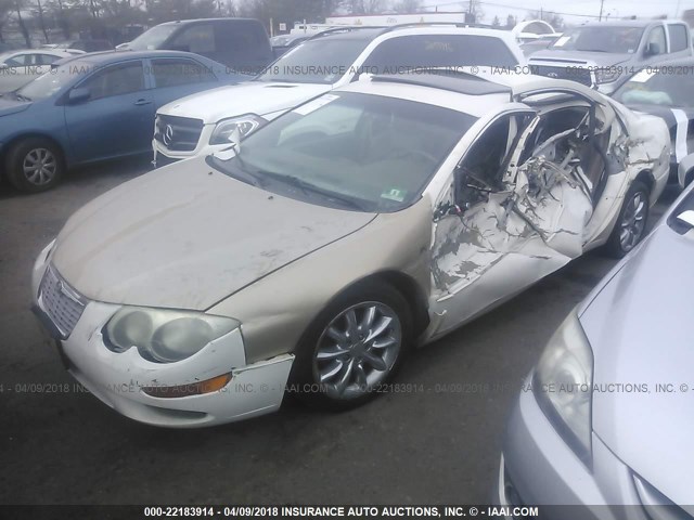 2C3AE66G24H640410 - 2004 CHRYSLER 300M WHITE photo 2