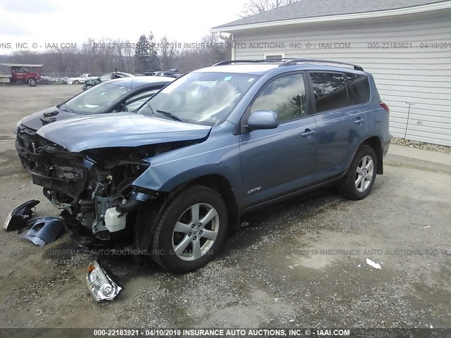 JTMBK31V886029012 - 2008 TOYOTA RAV4 LIMITED Light Blue photo 2