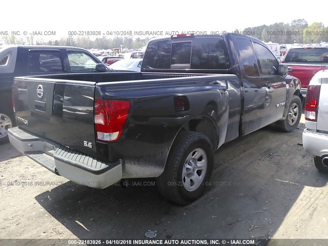 1N6BA06A26N535071 - 2006 NISSAN TITAN XE/SE/LE BLACK photo 4