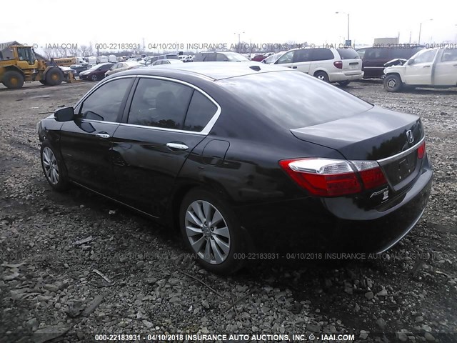 1HGCR2F80DA112004 - 2013 HONDA ACCORD EXL BLACK photo 3