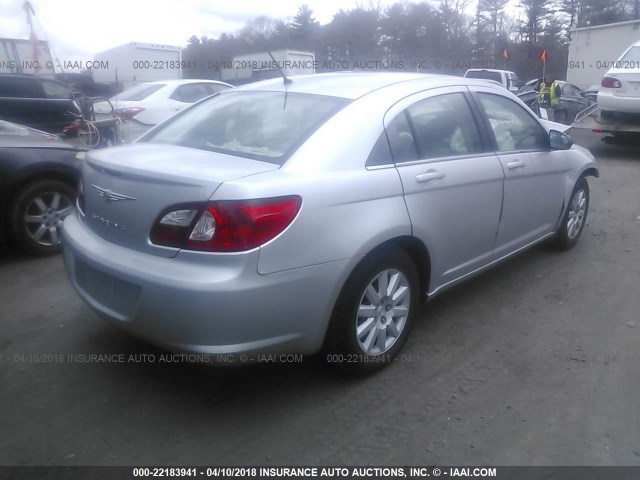 1C3LC46K47N645613 - 2007 CHRYSLER SEBRING SILVER photo 4