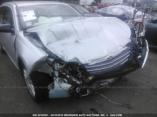 1C3LC46K47N645613 - 2007 CHRYSLER SEBRING SILVER photo 6