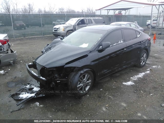 5NPD84LF3JH229133 - 2018 HYUNDAI ELANTRA SEL/VALUE/LIMITED BLACK photo 2