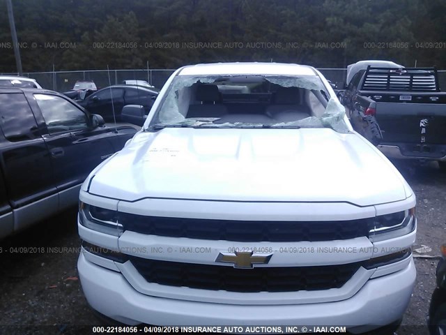 1GCRCPEC4HZ327485 - 2017 CHEVROLET SILVERADO C1500 CUSTOM WHITE photo 6