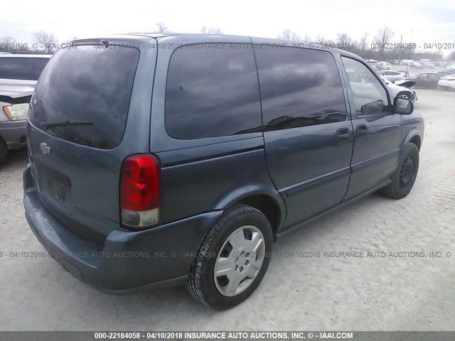 1GNDU23L16D207464 - 2006 CHEVROLET UPLANDER LS BLUE photo 4