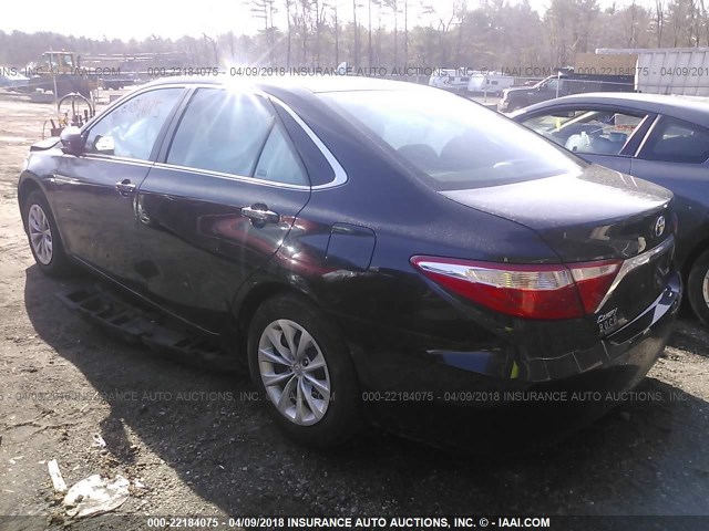 4T4BF1FK8GR519713 - 2016 TOYOTA CAMRY LE/XLE/SE/XSE BLACK photo 3