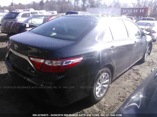 4T4BF1FK8GR519713 - 2016 TOYOTA CAMRY LE/XLE/SE/XSE BLACK photo 4