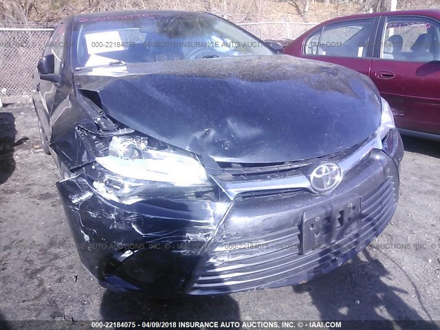 4T4BF1FK8GR519713 - 2016 TOYOTA CAMRY LE/XLE/SE/XSE BLACK photo 6