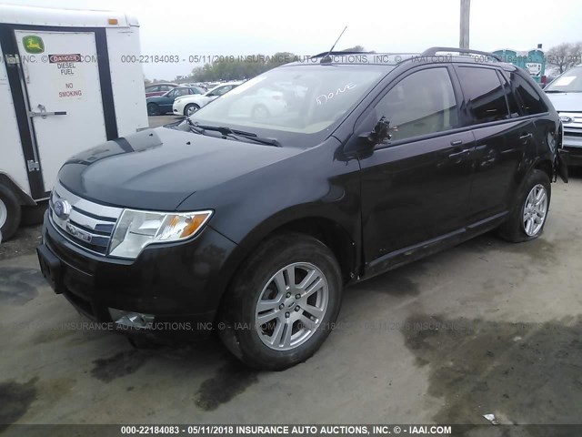 2FMDK39C97BA64925 - 2007 FORD EDGE SEL PLUS BLACK photo 2