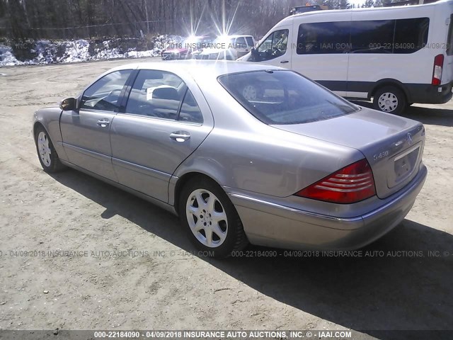 WDBNG83J34A422587 - 2004 MERCEDES-BENZ S 430 4MATIC TAN photo 3