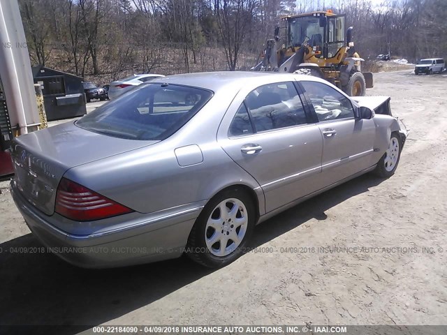 WDBNG83J34A422587 - 2004 MERCEDES-BENZ S 430 4MATIC TAN photo 4