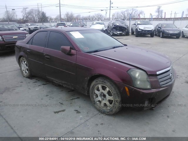 1G6DM57NX30159345 - 2003 CADILLAC CTS RED photo 1