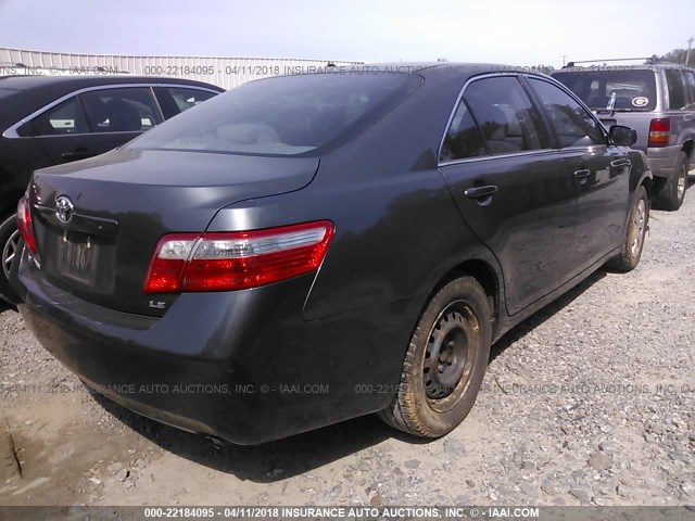 4T1BE46K87U601696 - 2007 TOYOTA CAMRY NEW GENERAT CE/LE/XLE/SE GRAY photo 4
