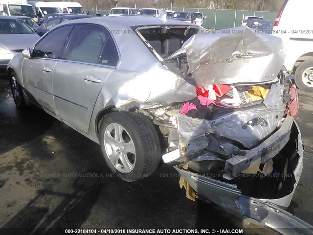 JH4KB16505C009801 - 2005 ACURA RL SILVER photo 6