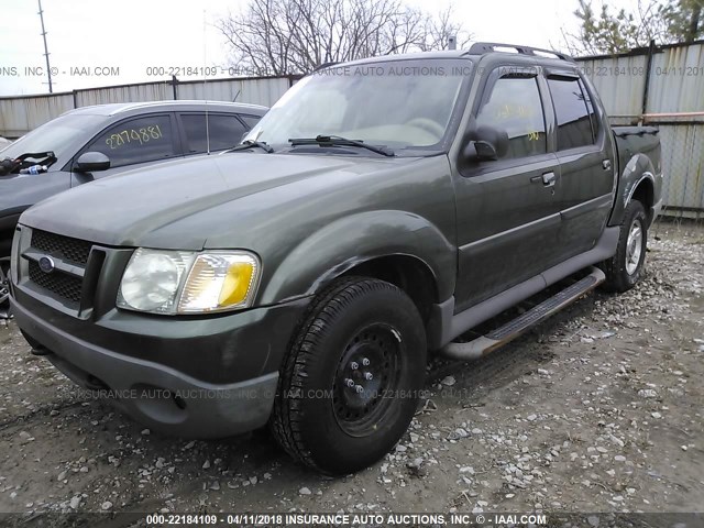 1FMZU77E13UA41123 - 2003 FORD EXPLORER SPORT TR  GREEN photo 2