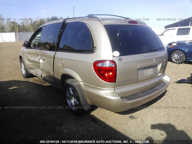 2D4GP44L57R286775 - 2007 DODGE GRAND CARAVAN SXT GOLD photo 3