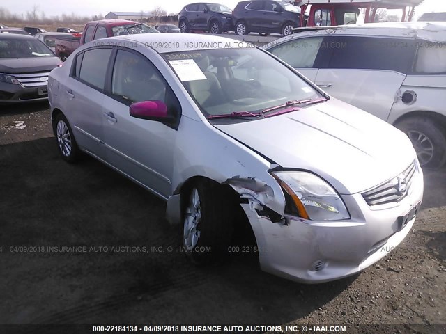 3N1AB6APXCL681954 - 2012 NISSAN SENTRA 2.0/2.0S/SR/2.0SL SILVER photo 1