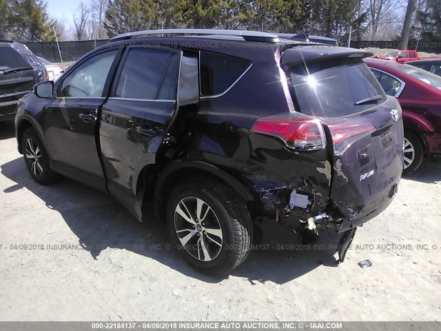 2T3RFREV9JW713121 - 2018 TOYOTA RAV4 ADVENTURE/XLE Bordo foto 3