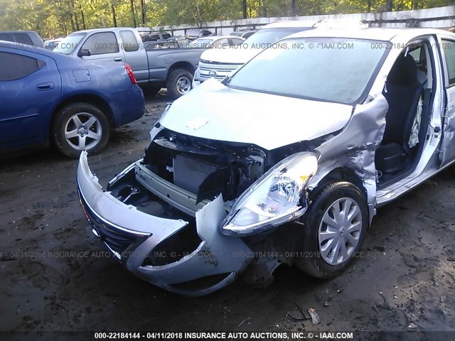 3N1CN7AP0GL876201 - 2016 NISSAN VERSA S/S PLUS/SV/SL SILVER photo 6