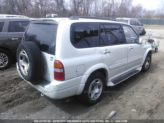 JS3TX92V814117567 - 2001 SUZUKI GRAND VITARA XL7 TOURING/XL7 LIMITED WHITE photo 4