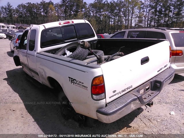 5TBBT44133S333622 - 2003 TOYOTA TUNDRA ACCESS CAB SR5 WHITE photo 3