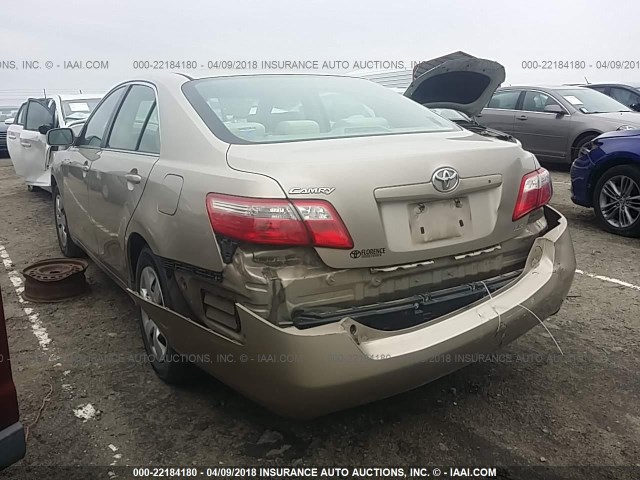 4T1BE46K17U008293 - 2007 TOYOTA CAMRY NEW GENERAT CE/LE/XLE/SE BEIGE photo 3