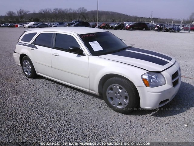 2D8FV47T46H477944 - 2006 DODGE MAGNUM SE WHITE photo 1