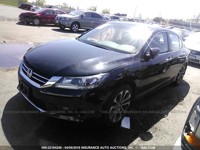 1HGCR2F5XFA178021 - 2015 HONDA ACCORD SPORT Қара фото 2