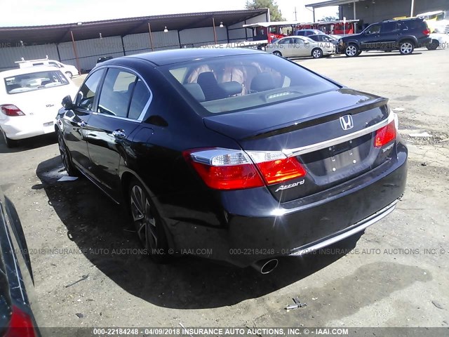 1HGCR2F5XFA178021 - 2015 HONDA ACCORD SPORT Қара фото 3
