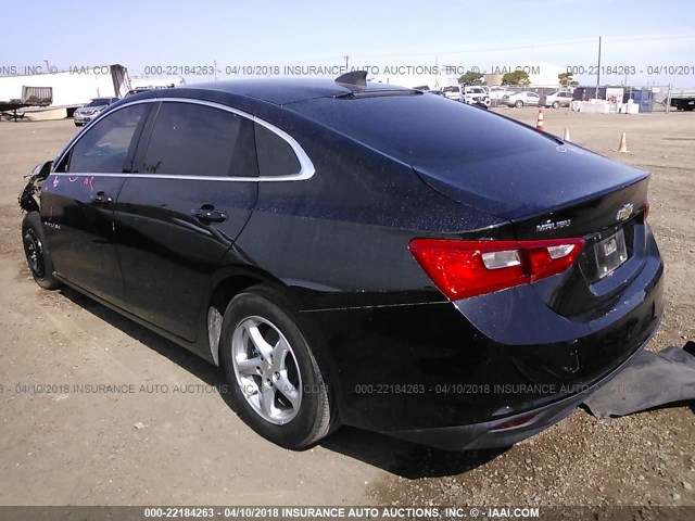 1G1ZB5ST8HF171585 - 2017 CHEVROLET MALIBU LS 黑色 照片 3