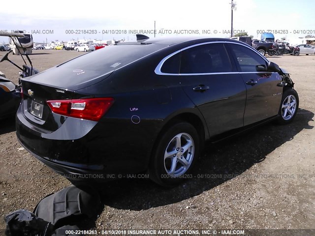 1G1ZB5ST8HF171585 - 2017 CHEVROLET MALIBU LS 黑色 照片 4