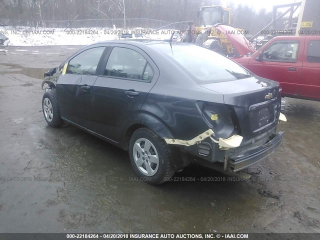 1G1JB5SGXD4222820 - 2013 CHEVROLET SONIC LS 灰色 照片 3