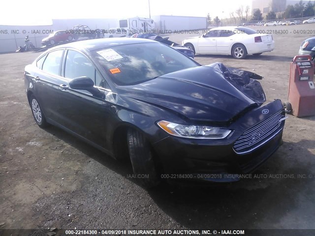 3FA6P0G78DR191140 - 2013 FORD FUSION S BLACK photo 1