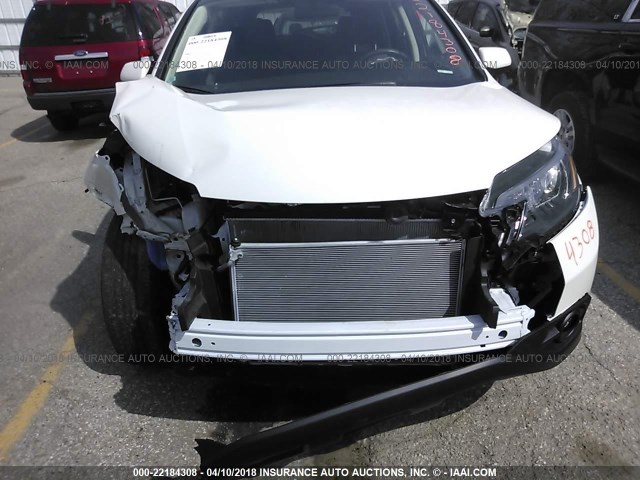 5J6RM4H74EL087180 - 2014 HONDA CR-V EXL WHITE photo 6