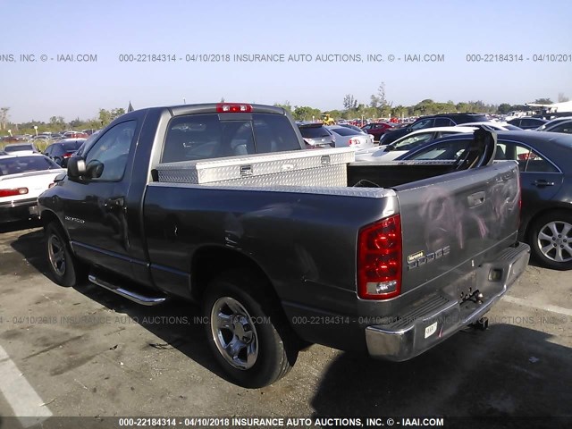 1D7HA16K83J570850 - 2003 DODGE RAM 1500 ST GRAY photo 3