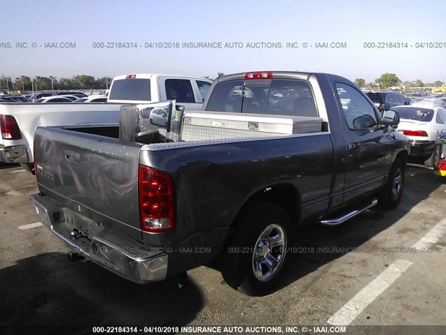 1D7HA16K83J570850 - 2003 DODGE RAM 1500 ST GRAY photo 4