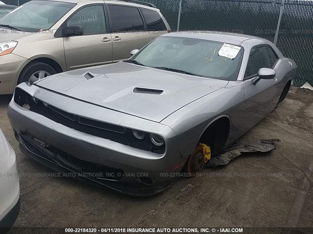 2C3CDZAG6FH892913 - 2015 DODGE CHALLENGER SXT GRAY photo 2