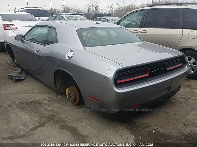 2C3CDZAG6FH892913 - 2015 DODGE CHALLENGER SXT GRAY photo 3